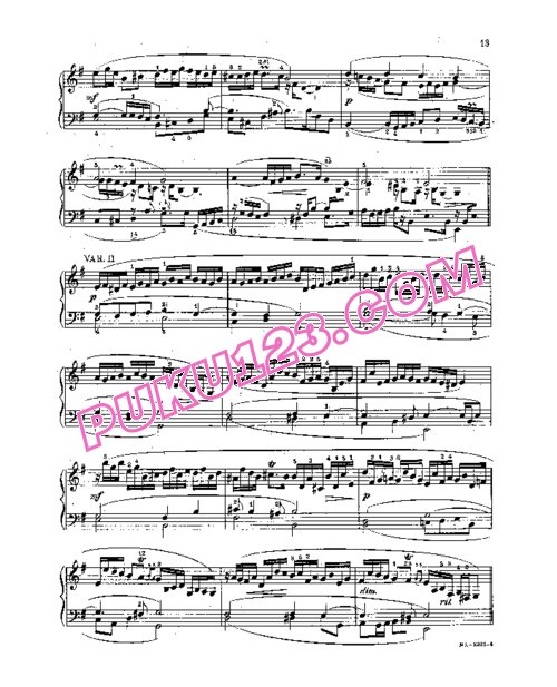 天天钢琴网-免费下载Pachelbel - Variations on Ach, Was Soll Ich Sunder Machen