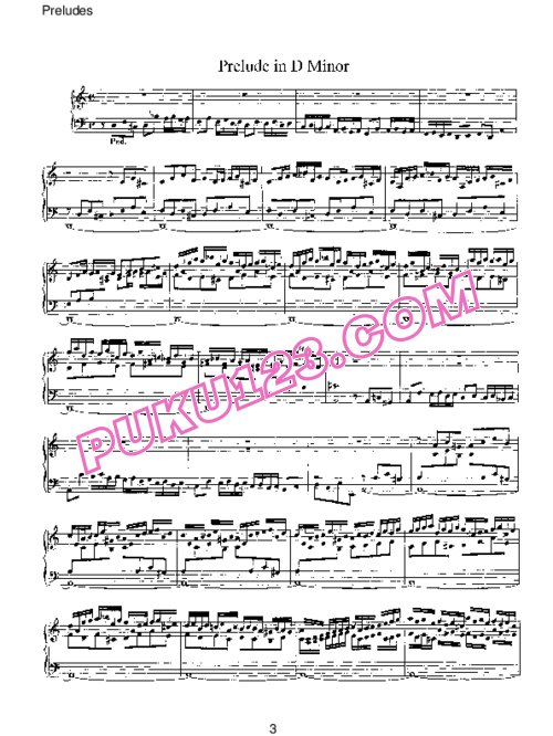 天天钢琴网-免费下载Pachelbel - 7 Preludes