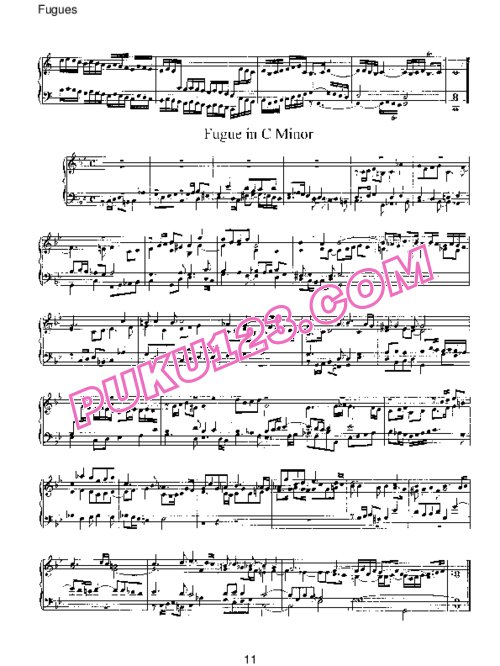 天天钢琴网-免费下载Pachelbel - 19 Fugues