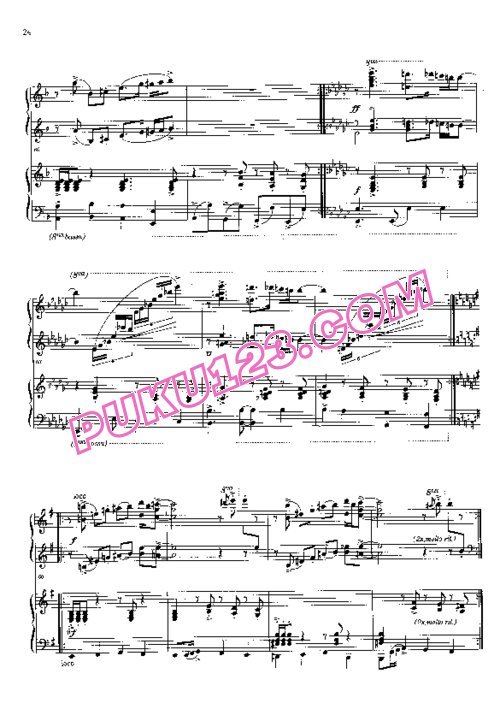 天天钢琴网-免费下载Piazzolla - Adios Nonino - 2 Pianos 山本京子改编双钢琴版