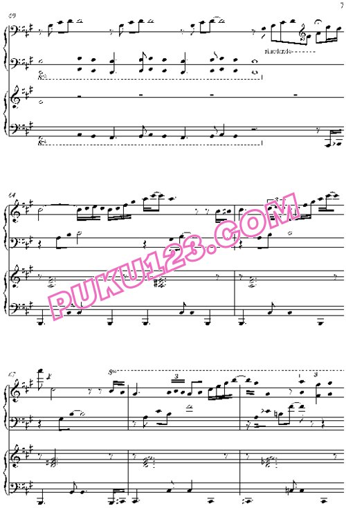 天天钢琴网-免费下载Piazzolla - Soledad - 2 Pianos