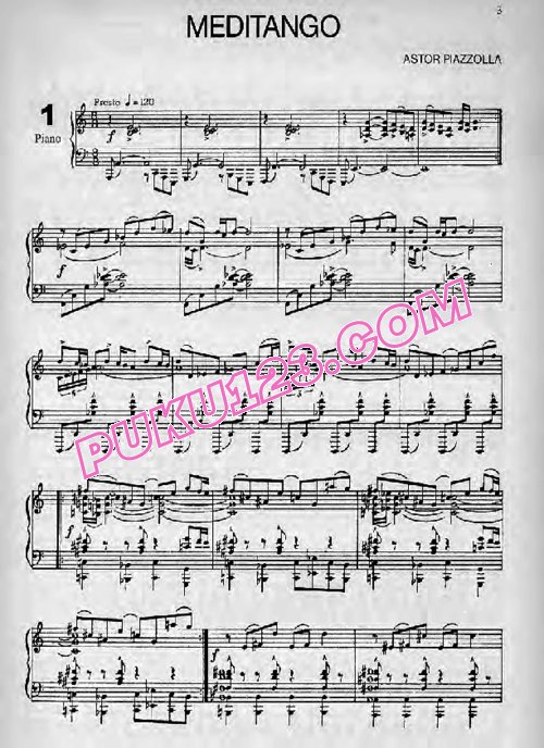 天天钢琴网-免费下载Piazzolla - 6 Tangos for piano