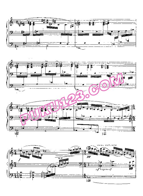 天天钢琴网-免费下载Poulenc - Les 15 Improvisations
