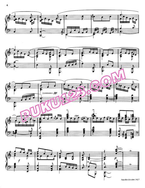 天天钢琴网-免费下载Poulenc - Three Novelettes