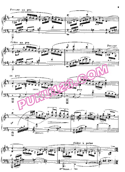 天天钢琴网-免费下载Poulenc - Melancholie