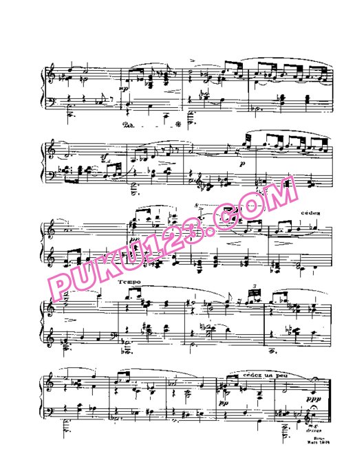 天天钢琴网-免费下载Poulenc - 8 Nocturnes