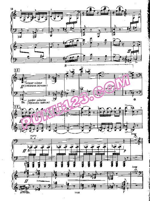 天天钢琴网-免费下载Poulenc - Caprice d après Le Bal Masqué - 2 Pianos