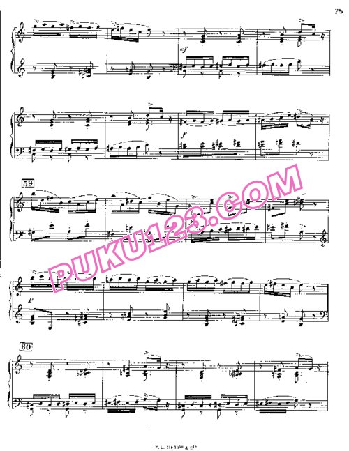 天天钢琴网-免费下载Poulenc - Caprice d après Le Bal Masqué - Solo Piano 钢琴独奏版