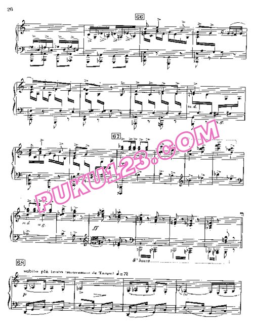 天天钢琴网-免费下载Poulenc - Caprice d après Le Bal Masqué - Solo Piano 钢琴独奏版