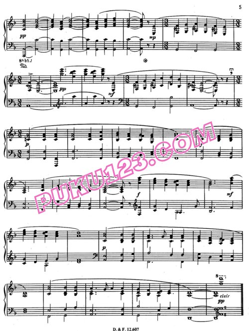 天天钢琴网-免费下载Poulenc - Suite Francaise Op.80 钢琴独奏版