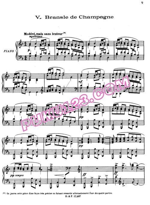 天天钢琴网-免费下载Poulenc - Suite Francaise Op.80 钢琴独奏版