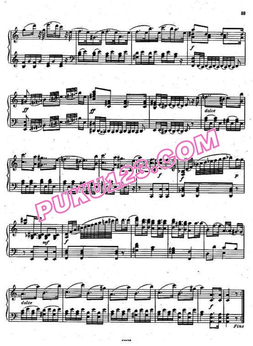 天天钢琴网-免费下载Pratch - Mournful March on the occasion of kutuzov s burial