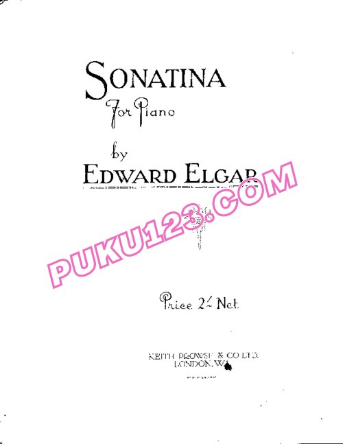 天天钢琴网-免费下载Elgar - Sonatina in G Major