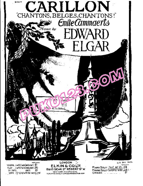 天天钢琴网-免费下载Elgar - Carillon Op.75 钢琴与朗诵