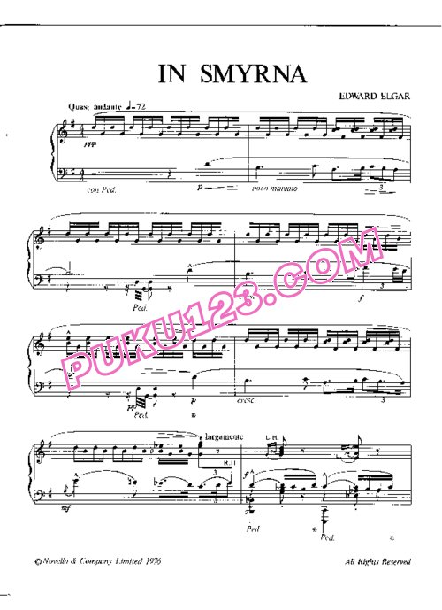天天钢琴网-免费下载Elgar - In Smyrna