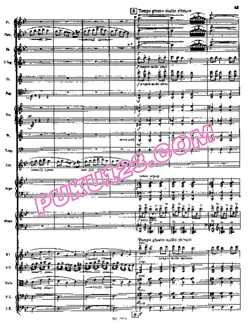 天天钢琴网-免费下载Falla - Nuits dans les Jardins d Espagne - Full Score