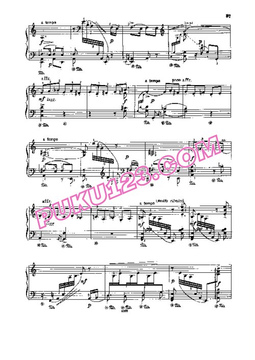 天天钢琴网-免费下载Falla - Hommage a Debussy - solo piano 钢琴独奏版