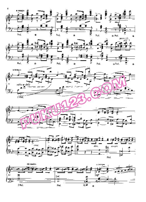 天天钢琴网-免费下载Falla - Allegro de Concierto