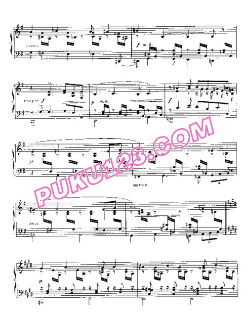 天天钢琴网-免费下载Nocturne No. 10 in E minor, Op 99