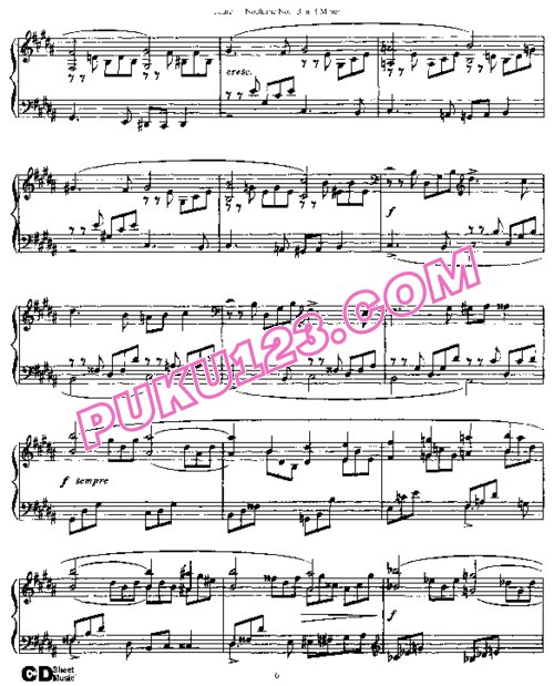 天天钢琴网-免费下载Nocturne No. 13 in B minor op.119
