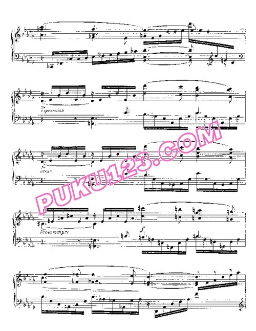 天天钢琴网-免费下载Nocturne No. 8 in D-flat, Op.84 No. 8