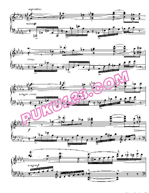 天天钢琴网-免费下载Nocturne No. 8 in D-flat, Op.84 No. 8