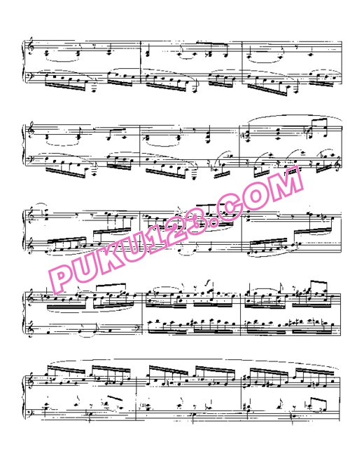 天天钢琴网-免费下载Barcarolle No. 10 in A minor, Op.104, No. 2