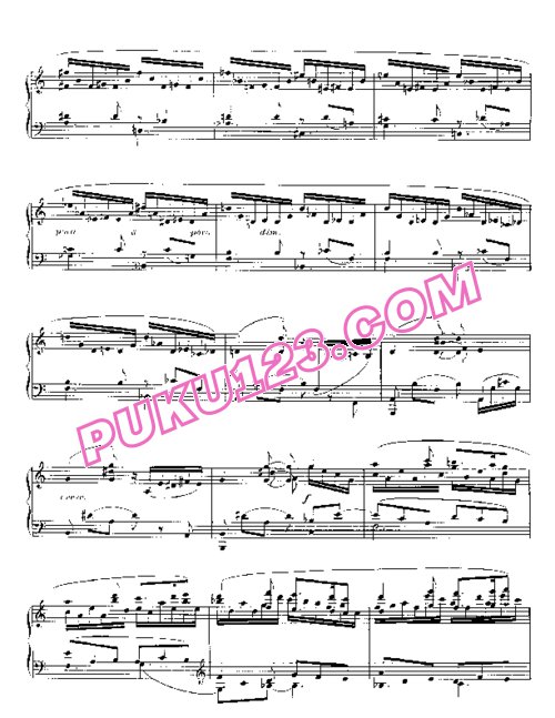 天天钢琴网-免费下载Barcarolle No. 10 in A minor, Op.104, No. 2