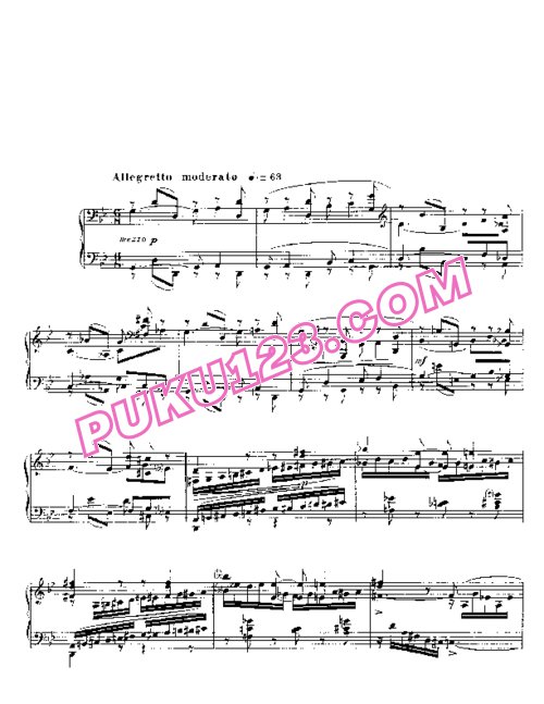 天天钢琴网-免费下载Barcarolle No. 11 in G minor, Op.105