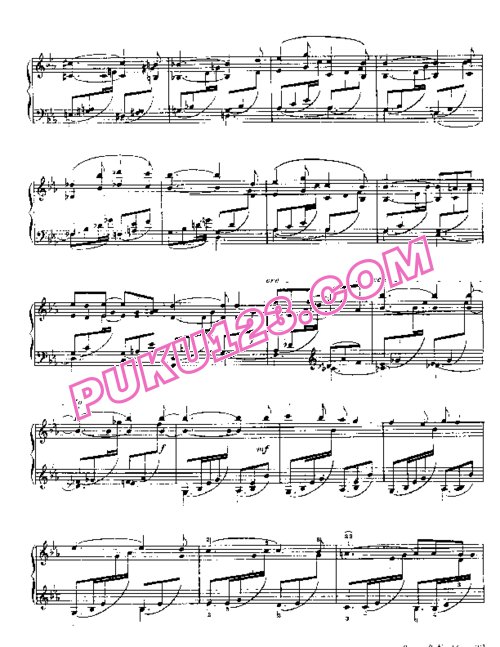 天天钢琴网-免费下载Barcarolle No. 12 in E-flat Op.106 bis
