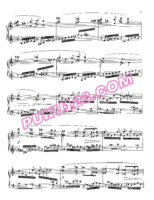 天天钢琴网-免费下载Barcarolle No. 13 in C, Op.116