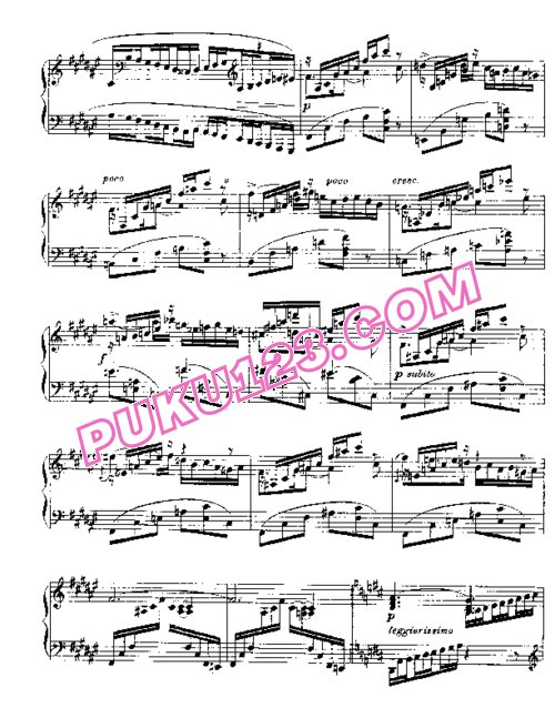 天天钢琴网-免费下载Barcarolle No. 3 in G-flat, Op.42