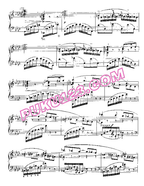 天天钢琴网-免费下载Barcarolle No. 4 in A-flat, Op.44