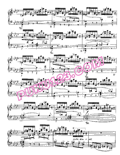 天天钢琴网-免费下载Barcarolle No. 4 in A-flat, Op.44