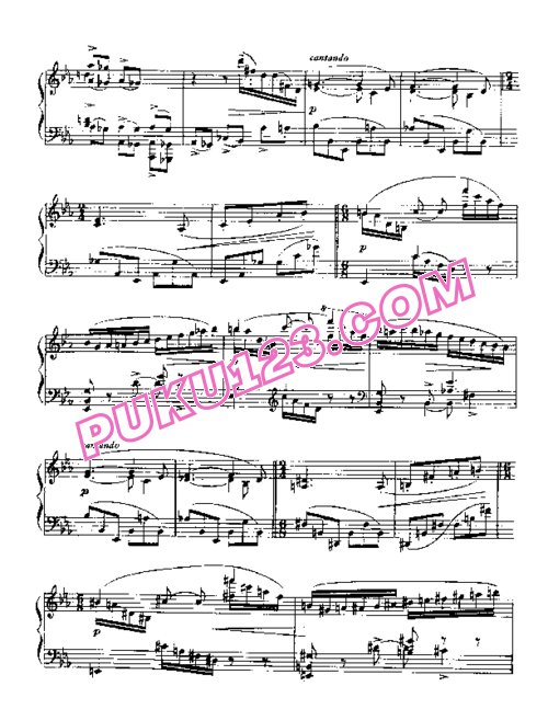 天天钢琴网-免费下载Barcarolle No. 5 in F-sharp minor, Op.66