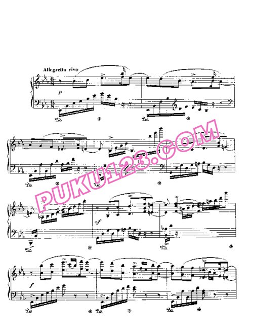 天天钢琴网-免费下载Barcarolle No. 6 in E-flat, Op.70