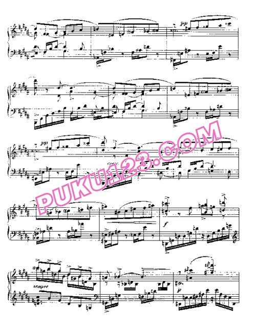天天钢琴网-免费下载Barcarolle No. 6 in E-flat, Op.70