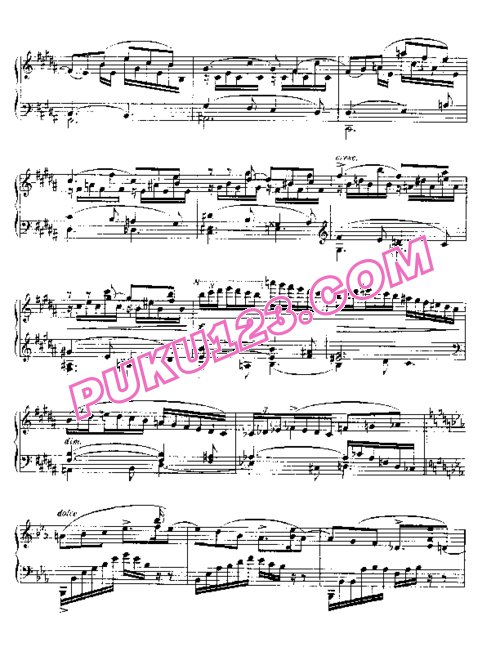 天天钢琴网-免费下载Barcarolle No. 6 in E-flat, Op.70