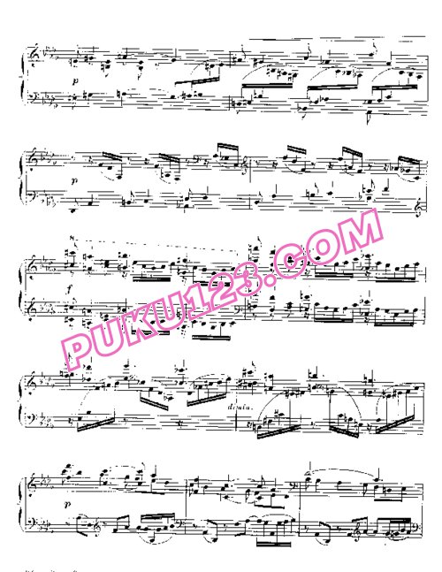 天天钢琴网-免费下载Barcarolle No. 8 in D-flat, Op.96