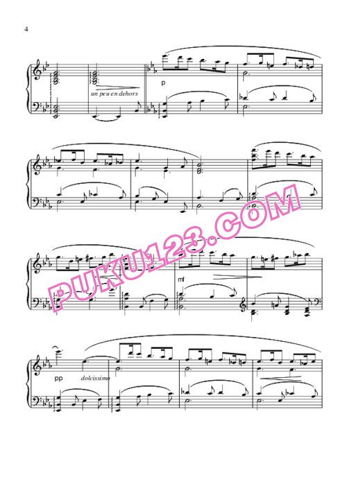 天天钢琴网-免费下载Faurè - Sicilienne Op.78 钢琴独奏版