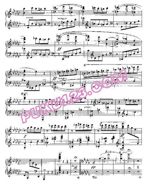 天天钢琴网-免费下载Valse-Caprice No. 3 in G-flat