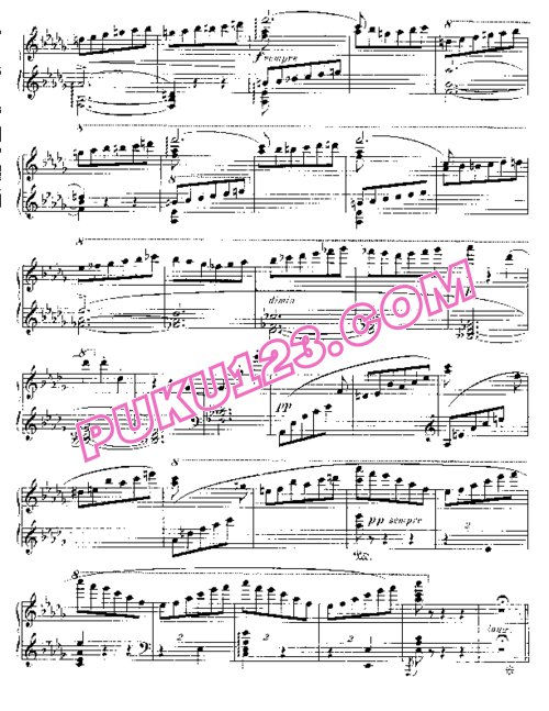 天天钢琴网-免费下载Valse-Caprice No. 3 in G-flat