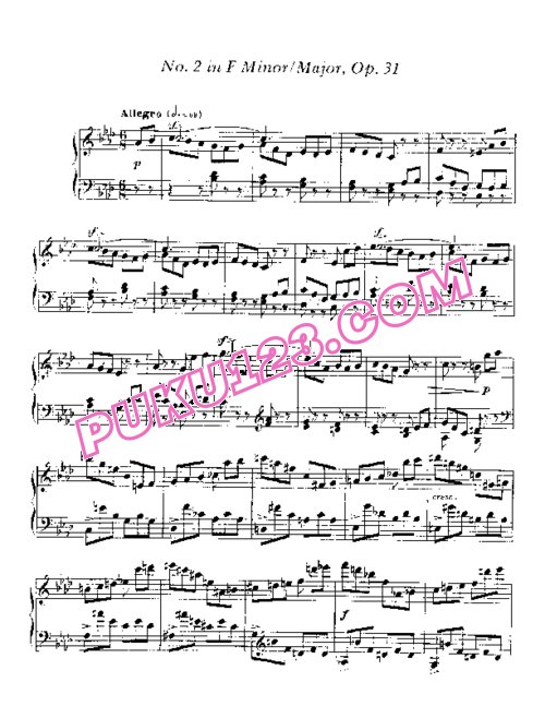 天天钢琴网-免费下载Impromptu No. 2 in F minor