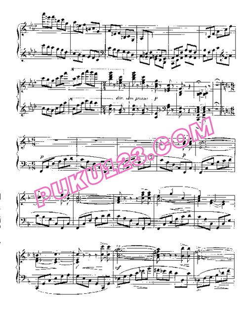 天天钢琴网-免费下载Impromptu No. 2 in F minor