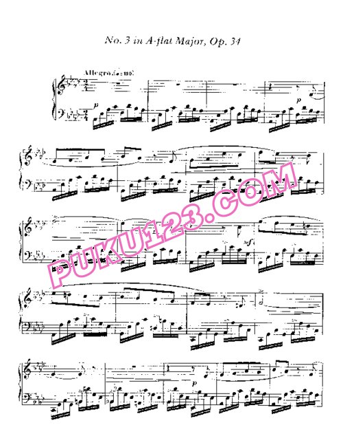 天天钢琴网-免费下载Impromptu No. 3 in A flat