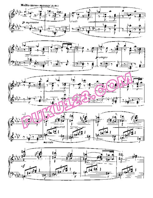 天天钢琴网-免费下载Impromptu No. 3 in A flat