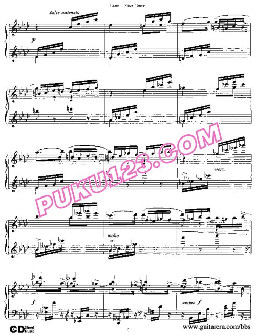 天天钢琴网-免费下载Faure - Pieces Breves Op.84
