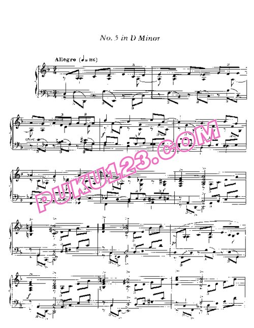 天天钢琴网-免费下载Faure - 9 Preludes Op.103