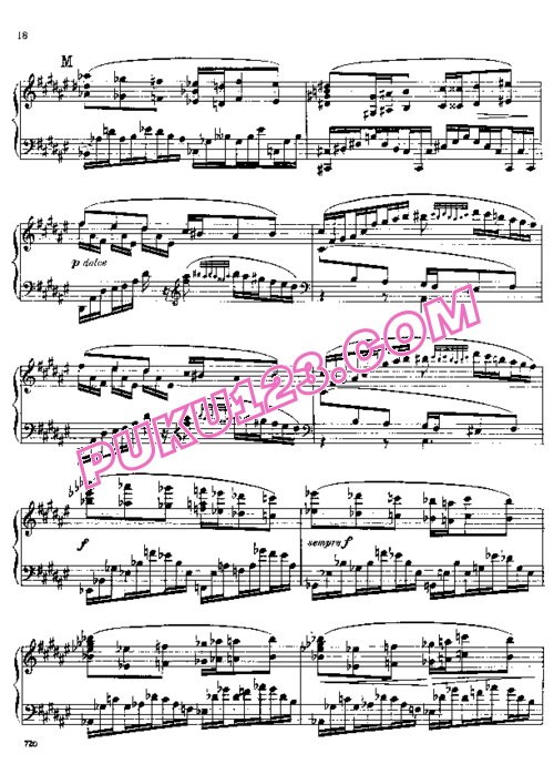 天天钢琴网-免费下载Faure - Ballade for Piano and Orchestra Op.19 - 2 Pianos