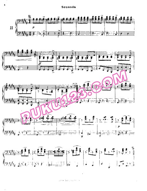 天天钢琴网-免费下载Faure - Souvenirs de Bayreuth - 4 Hands